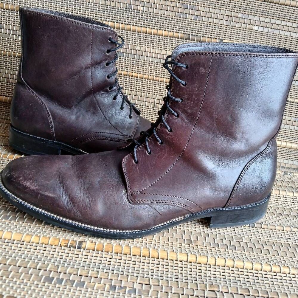 Mens Cole Haan Brown Leather Williams Boot Size 8.5
